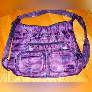 Original Lug Zipliner bag in Purple Floret  in EUC